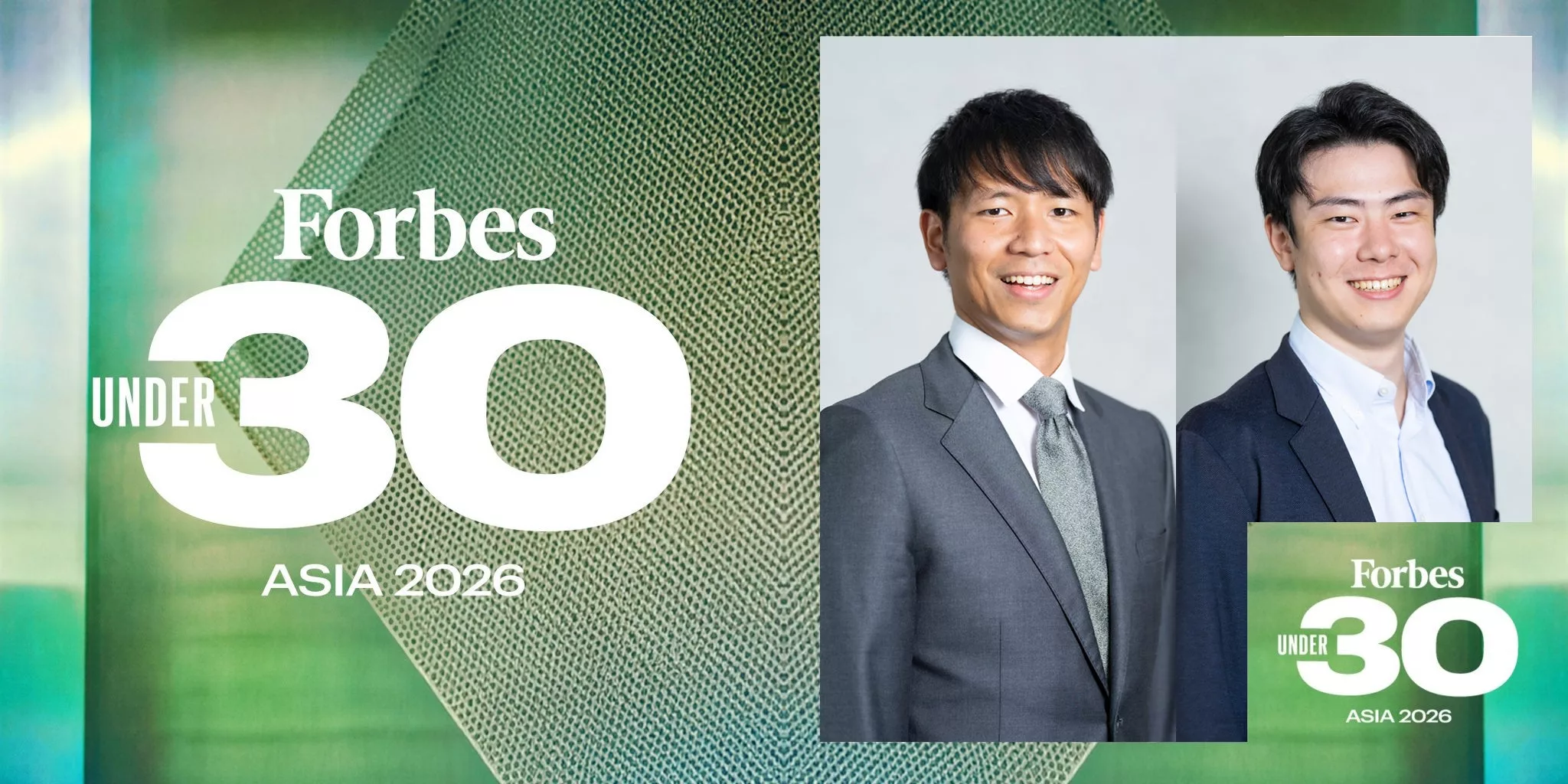 匠技研工業のCEO前田、CTO井坂が「Forbes 30 UNDER 30 ASIA 2026」に選出